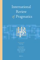 International review of pragmatics