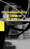 Internationalisation of European ICT activities dynamics of information and communication technology /