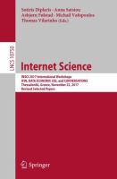 Internet Science INSCI 2017 International Workshops, IFIN, DATA ECONOMY, DSI, and CONVERSATIONS, Thessaloniki, Greece, November 22, 2017, Revised Selected Papers /