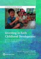 Investing in early childhood development review of the World Bank's recent experience /