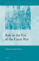 Italy in the era of the Great War