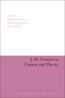 J.M. Coetzee in context and theory