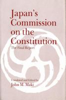 Japan's Commission on the Constitution, the final report /