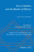 Jews, Catholics, and the burden of history