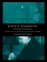 Joseph A. Schumpeter, historian of economics