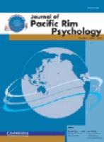 Journal of Pacific Rim psychology