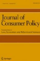 Journal of consumer policy