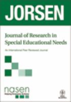 Journal of research in special educational needs JORSEN.