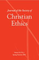 Journal of the Society of Christian Ethics