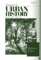 Journal of urban history