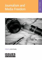 Journalism and media freedom