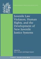 Juvenile law violators, human rights, and the development of new juvenile justice systems