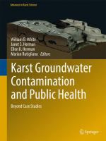 Karst Groundwater Contamination and Public Health Beyond Case Studies /