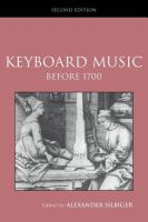 Keyboard music before 1700