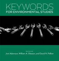 Keywords for environmental studies /