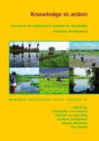 Knowledge in Action The search for collaborative research for sustainable landscape development /