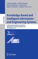 Knowlege-Based and Intelligent Information and Engineering Systems