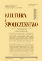 Kultura i społeczeństwo