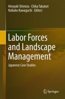 Labor Forces and Landscape Management Japanese Case Studies /