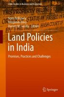 Land Policies in India Promises, Practices and Challenges /