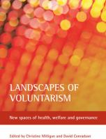 Landscapes of voluntarism : new spaces of health, welfare and governance /