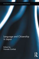 Language and citizenship in Japan