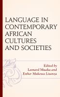 Language in contemporary African cultures and societies