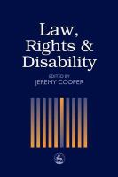 Law, rights, and disability