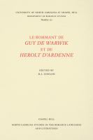 Le rommant de Guy de Warwik et de Herolt d'Ardenne