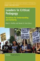 Leaders in Critical Pedagogy Narratives for Understanding and Solidarity /