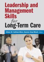 Leadership and management skills for long-term care