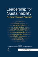 Leadership for sustainability an action research approach /