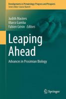 Leaping Ahead Advances in Prosimian Biology /