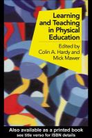 Learning and teaching in physical education