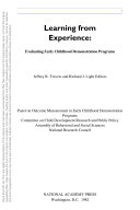 Learning from experience evaluating early childhood demonstration programs /