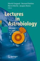Lectures in Astrobiology Vol I /