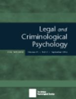Legal and criminological psychology