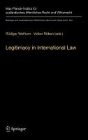 Legitimacy in International Law
