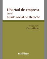 Libertad de empresa en el estado social de derecho