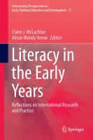 Literacy in the Early Years Reflections on International Research and Practice /