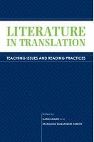 Literature in translation : teaching issues and reading practices /