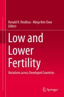 Low and Lower Fertility Variations across Developed Countries /