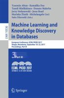 Machine Learning and Knowledge Discovery in Databases European Conference, ECML PKDD 2017, Skopje, Macedonia, September 18–22, 2017, Proceedings, Part III /