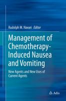 Management of Chemotherapy-Induced Nausea and Vomiting New Agents and New Uses of Current Agents /