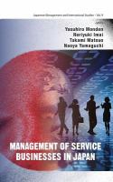 Management of service businesses in Japan