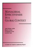 Managerial effectiveness in a global context