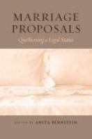 Marriage proposals questioning a legal status /