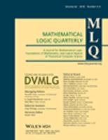 Mathematical logic quarterly MLQ.