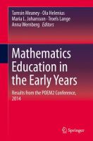 Mathematics Education in the Early Years Results from the POEM2 Conference, 2014 /