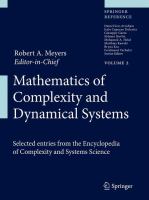 Mathematics of complexity and dynamical systems